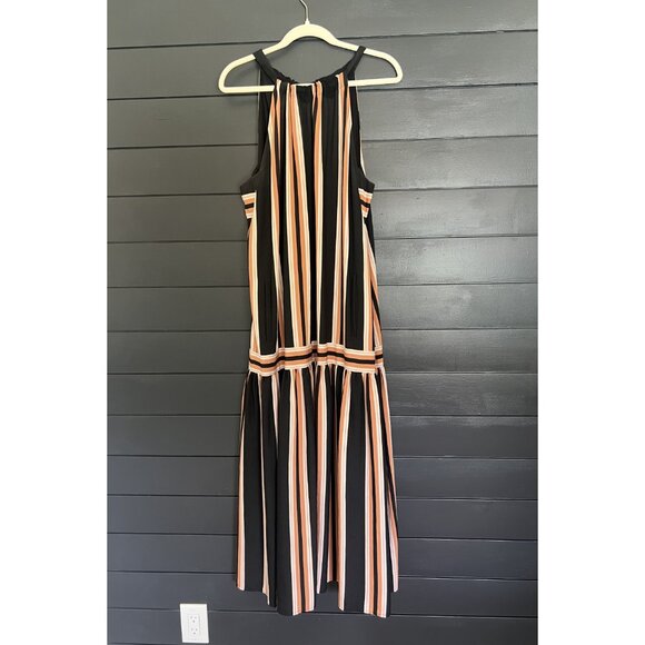 ME+EM Black and Tan Striped Maxi Dress - Picture 3 of 5
